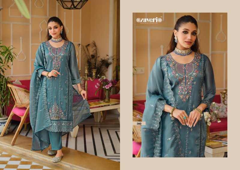 Aarohi Gold By Zaveri Simar Emboidery Readymade Suits 